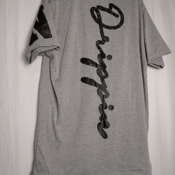 One Color Nation Drippin King Grey TShirt W/Black Glitter Lettering Sz XL NWT - Picture 13 of 13